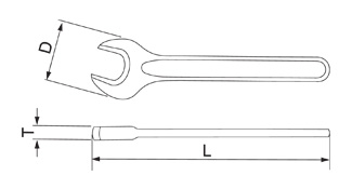 Single Ended Open Jaw Spanners